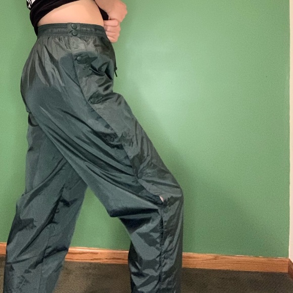 green champion track pants